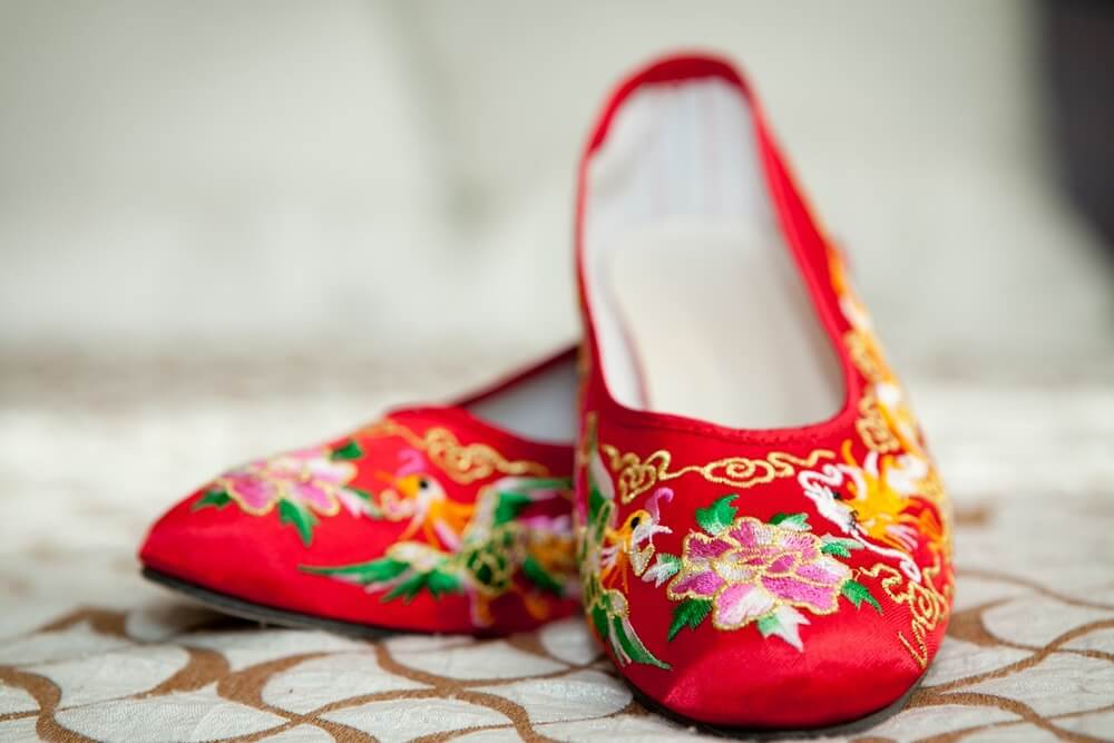 中国の靴